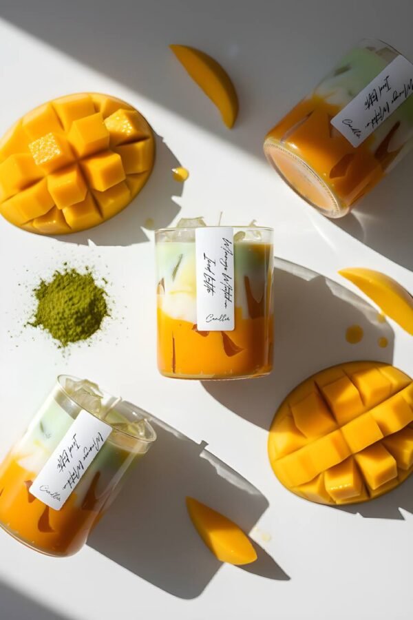 Mango Matcha Iced Latte